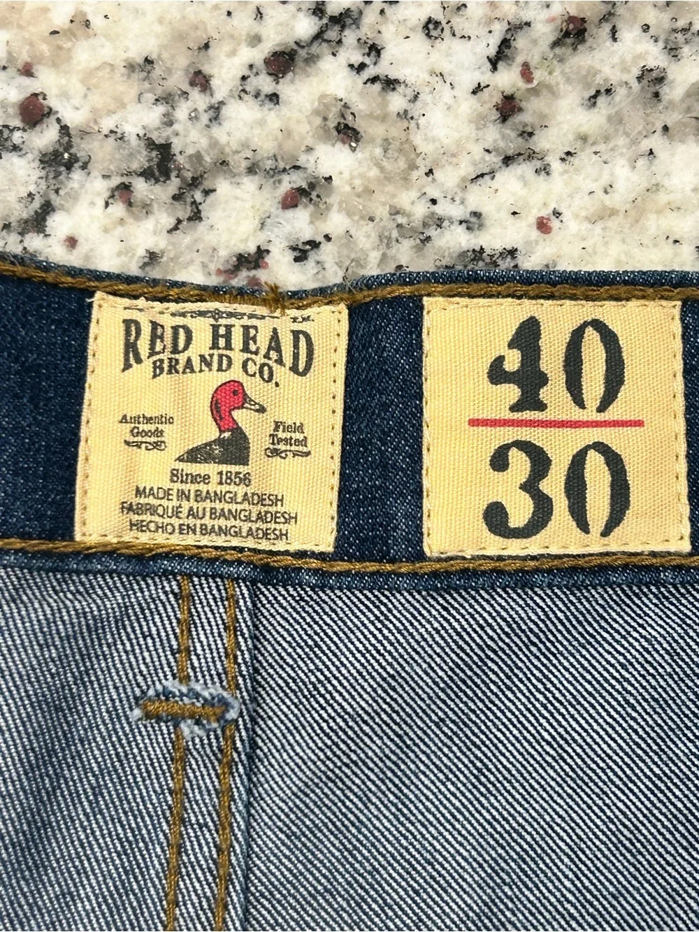 RedHead‎ Classic Flex Fit Men's Straight Leg Blue Jeans NWT 40x30 Denim Casual